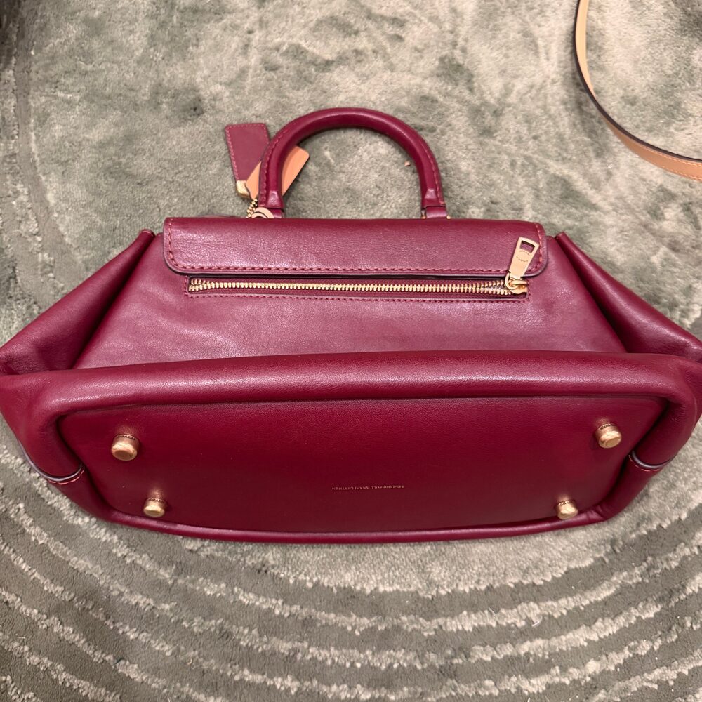 Coach Slouchy Rogue Top Handle in Merlot - Picture 2 of 6